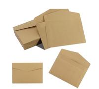 Lot de 28 enveloppes en papier kraft - Sans fenêtre - Colorées - Pour carte postale, tête de lettre, cartes de vœux, invitation, cartes d'anniversaire, 15,5 x 10,5 cm