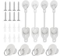 Lot de 28 fixations d'ombre pour balcons - Durabilité - Accessoire de rideau d'extérieur pour stores extérieurs - Sûr et stable - Paroi de parasols