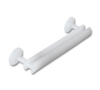 Lot de 28 glisseurs pour tringle à rideaux Dekohaken24 - Pour patte de 5 cm - Permet de décorer une tringle ou un rail à rideaux avec des rideaux à pattes ou des voilages