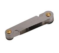 Lot de 28 jauges de pas de filetage métrique à 55° pour une mesure précise des filetages de vis, outil de coupe en acier avec réglage rotatif, compact 70 x 30 x 20 mm