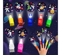 Lot de 28 lumières LED lumineuses pour les doigts, cadeaux de Saint-Valentin pour enfants, astronautes de l'espace extra-atmosphérique, cartes de Saint-Valentin pour salle de classe, échange, prix