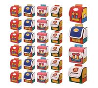 Lot de 28 mini sacs d'école (8 x 5,5 x 13 cm)