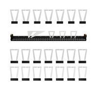 Lot de 28 outils de mesure pour queues d'aronde avec plusieurs angles - Kit de guidage complet pour les menuisiers professionnels et les ateliers de bricolage - Modèle réglable