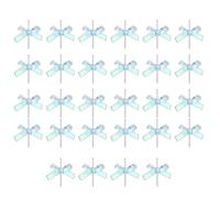 Lot de 28 perles transparentes créatives en forme de nœud papillon pour les créateurs de bijoux et les amateurs d'artisanat