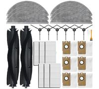 Lot de 28 pièces compatibles avec Xiaomi Lydsto R1/R1A/R1 Pro/S1/L1 - Accessoires de rechange - Brosse latérale principale - Filtre HEPA - Sac à poussière