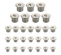 Lot de 28 pointes de centrage de chevilles en bois massif - 6/8/10/12 mm - Goupille de centrage pour le travail du bois - Outils de perçage