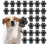 Lot de 28 protections de pattes pour chien, antidérapantes, autocollantes, en gel de silicone, protection contre les brûlures, chaussures antidérapantes pour chiens âgés et malades (L)