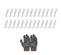 Lot de 28 supports de gouttière dissimulés très résistants avec vis et pinces pour une utilisation quotidienne en extérieur pour réparation de gouttières, installation facile