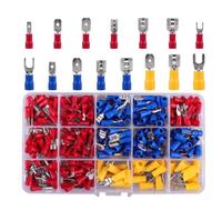 Lot de 280 connecteurs à sertir - Kit de bornes électriques de 15 types, ensemble de connecteurs mâles et femelles, 2,8 mm, 4,8 mm, 6,3 mm, 22-16 AWG