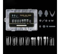 Lot de 288 moules à ongles en acrylique pour extension complète