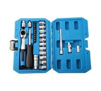 Lot de 29 clés à douille à cliquet avec ynamométrique, cliquet extensible et embouts pour réparation de voiture, travaux de bricolage, kit d'outils à main