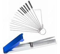 Lot de 29 pièces Carburateur Carbone Dirt Jet Remove Cleaner Kit de nettoyage de carburateur nettoyage brosses en nylon clé fils de nettoyage Brosses pour moto ATV Soudeur Carb