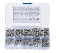 Lot De 290 Vis Sans Tête À Pointe Conique, Filetage Métrique En Acier Inoxydable, Filetages À Six Pans Creux M3 M4 M5 M6 M8