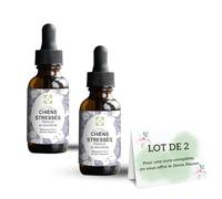 Lot de 2Mélange d'Elixir floraux "Chien stressé", Réconforter rapidement votre chien.Ceci est un anti stress naturel pour son quotidien (30ML)
