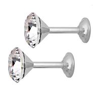 Lot de 2pcs Embrasse à Rideau Crochet Mural Orné de Strass - Couleur d'Argent