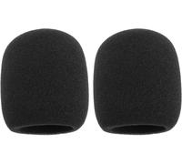 Lot de 2pcs Filtres Anti-Pop pour Microphone SM58 Compatible avec Shure SM58 PGA48-XLR PGA48 SM58 Beta58A SM48 SM58-S SM58-CN Micro Type Boule 7.6x6.5cm, Noir