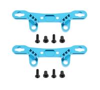 Lot de 2Pcs Supports Tour Amortisseur Avant et Arrière en Alliage Alu Compatible avecTamiya TT02 TT02D TT02R Châssis