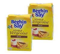 Lot de 2x Vergeoise Brune (2 x 500g) - Sucre de Betterave Authentique pour Pâtisserie | Notes Caramélisées & Texture Moelleuse | Idéal Cookies, Spéculoos et Tartes au Sucre | Origine France