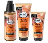 Lot de 3 : 1 shampoing professionnel Balea Dream Curl de 250 ml, 1 après-shampoing professionnel Balea pour boucles de rêve, 200 ml, 1 huile capillaire professionnelle Balea Dream Curl 100 ml