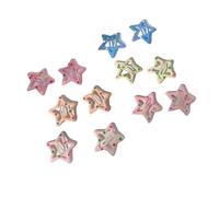 Lot de 3/10/12 pinces à cheveux colorées en forme d'étoile BB Y2K pour femmes et filles - Barrettes latérales - Barrettes à cheveux pour enfants (gris clair)