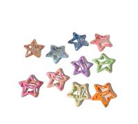 Lot de 3/10/12 pinces à cheveux colorées en forme d'étoile BB Y2K pour femmes et filles - Épingles à cheveux - Barrettes latérales - Accessoires pour cheveux (champagne)