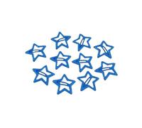 Lot de 3/10/12 pinces à cheveux colorées en forme d'étoile BB Y2K pour femmes et filles - Épingles à cheveux - Barrettes latérales - Accessoires pour cheveux (ivoire)