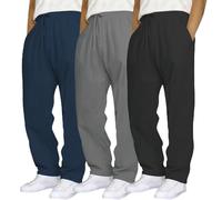 Lot de 3 2025 Bas de Jogging Homme Pantalon Jogging Baggy Training Pantalon Survêtement Taille Élastique Décontracté Activewear Pantalons Homme Survetement Sportswear Pant Travail