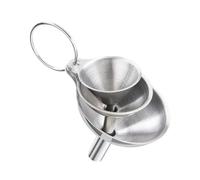 Lot de 3/5 entonnoirs de cuisine en acier inoxydable, entonnoirs métalliques de qualité alimentaire for remplir les bouteilles, petits entonnoirs for huiles essentielles et épices.(3PCS)