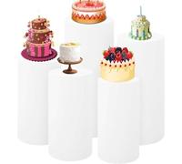 Lot de 3/5 Housse de Supports Cylindrique Housse de Protection Cylindrique en Tissu Élastique Housse de Table Cylindrique pour Mariage, Fête d'anniversaire,événement, Décoration ( Color : #7 , Size :
