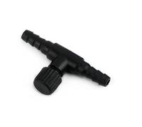 Lot de 3, 5 ou 20 vannes de 4 mm for Aquarium, Pompe d'oxygénation de l'air, vanne de régulation à 2 Voies, Accessoires de régulation de la Taille des Bulles(4mm Black,20pcs)