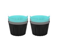 Lot de 3/6/9 grands moules réutilisables en silicone anti-adhésif pour friture à air et micro-ondes