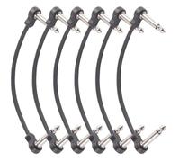 Lot de 3/6 câbles de pédale de guitare - Effet câble de rechange - Patch de guitare électrique - Câble de plaque de pédale droite