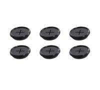 Lot de 3/6 œillets en silicone pour grille de barbecue - Sonde de température noire