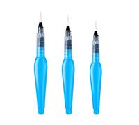 Lot de 3/6 pinceaux à eau portables à pointe fine et large auto-humidifiants pour aquarelle, crayon, pigments solubles dans l'eau, pinceaux aquarelle, stylo vide rechargeable pour enfants, étudiants