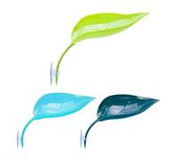 Lot de 3 à Ventouse - Motif Grenouille - Perche - en Forme de Feuille de Terrarium - Reptiles réalistes et Polyvalents Qui se laissent Reposer Le Manque de Geckos