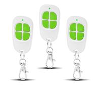 Lot de 3 AAM0049 Télécommande Portail et Garage - Compatible SCS Sentinel - 433,92 MHz - 4 Canaux - Code Secret Tournant & Portée Longue - Vert