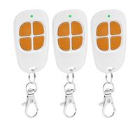 Lot de 3 AAM0094 Télécommande Portail Garage 4 Canaux, 433.92MHz Compatible SCS Motorisation Portail et Porte de Garage(orange)