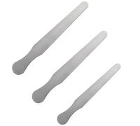 Lot de 3 abaisse-langue en acier inoxydable pour arts et travaux manuels, salon de beauté, examen dentaire (14 cm + 16 cm + 18 cm)