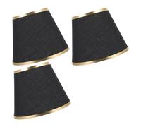 Lot de 3 abat-jours à clipser en forme de cloches - Abat-jour élégant en tissu - Convient pour la décoration de la maison