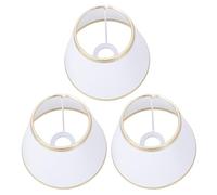 Lot de 3 abat-jours élégants à clipser en forme de cloches pour lustres et appliques murales