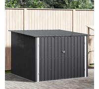 Lot de 3 abris de jardin en métal - Anthracite - 215 x 206 x 157 cm - Robuste et résistant aux intempéries - Sûr