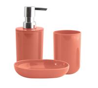 Lot de 3 accessoires de salle de bain INAGUA Terracotta MSV