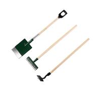 Lot de 3 accessoires de travail pour maison de poupée miniature, échelle 1:12, pelle et fourche miniatures