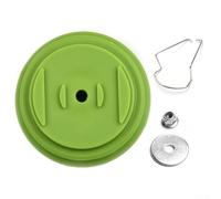 Lot de 3 accessoires en plastique pour débroussailleuse et outils électriques de jardin avec joint de protection et écrou (vert)