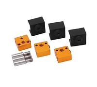 Lot de 3 accessoires pour imprimante 3D - Chaussette en silicone bloc chauffant en aluminium Gorge en acier inoxydable - Correspondance pour Ender 3, Ender 5 - Refroidissement rapide, Par défaut.