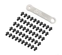Lot de 3 accessoires pour pédales de vélo en acier inoxydable avec 50 vis antidérapantes avec clé, parfait pour un cyclisme fiable