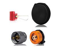 Lot de 3 Adaptateur de Recharge de Gaz, Adaptateur Recharge Propane/Isobutane/Butane/Recharge, Adaptateur Recharge Bouteille de Gaz Adaptateur de Gaz pour Réservoir de Gaz Propane de 0,5 kg