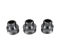 Lot de 3 adaptateurs de boule de douche pour bras de douche plus anciens, kit de conversion en laiton chromé avec 14 tailles de filetage UN et 20 UN