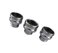 Lot de 3 adaptateurs de bras de douche à extrémité sphérique ancien type tête vers tuyau mâle de 1,27 cm, adaptateurs de joint à rotule en cuivre pour remplacement durable du luminaire