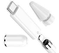 Lot de 3 adaptateurs de chargeur USB C vers Pencil 1ère génération pour iPad A16 11e et 10e génération, type C pour connecteur Lightning Bluetooth + pointe de stylet iPencil + capuchon de rechange
